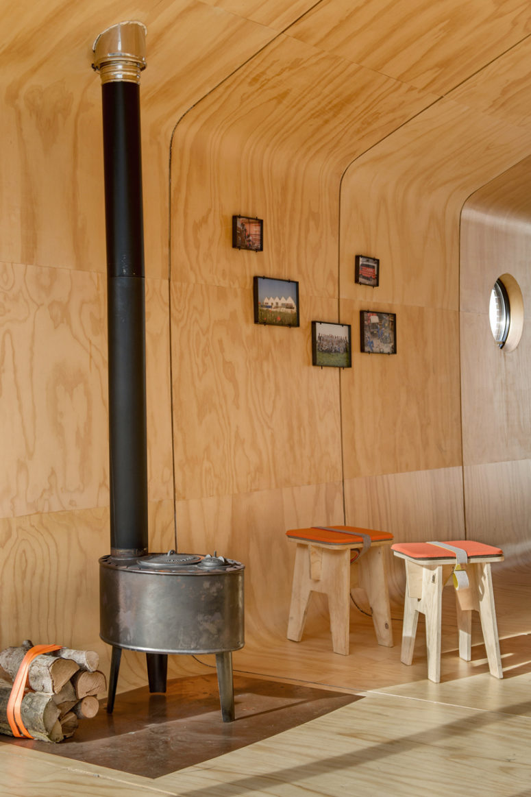 A hearth is also featured to make staying here warm
