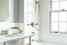 09 white subway tiles for creating an airy and ethereal space in the 1920s style