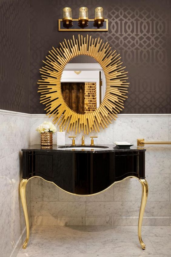 3 Tips And 23 Examples To Create An Art Deco Bathroom - DigsDigs