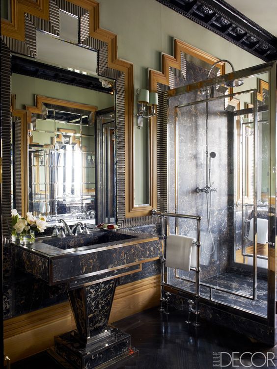 3 Tips And 23 Examples To Create An Art Deco Bathroom ...