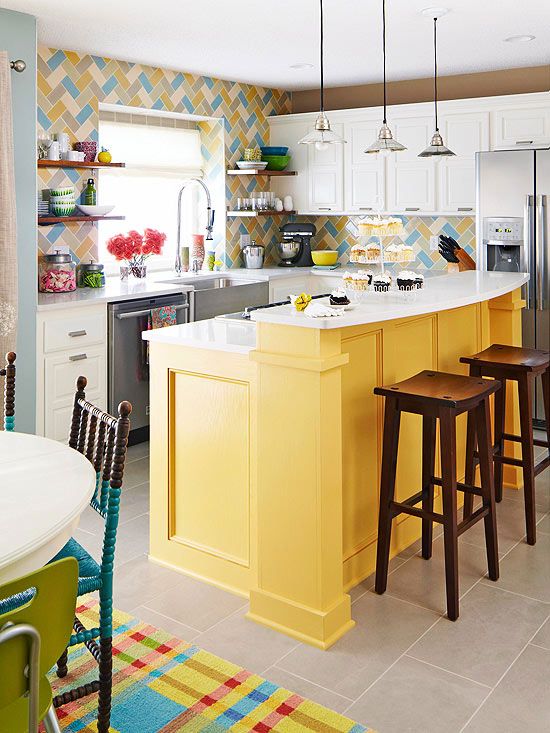 Yellow Kitchen Décor on Green Island - Soul & Lane