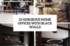 25 gorgeous home offices with black walls cover