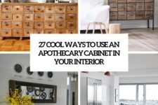 27 cool ways to use an apothecary cabinet in your interior cover