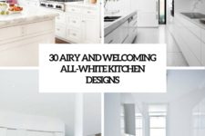 30 airy and welcoming all-white kitchen designs cover