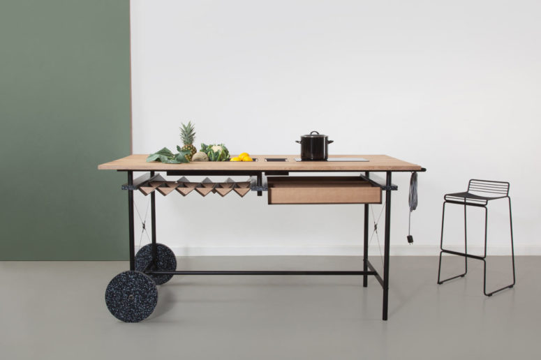 OIKOS kitchen island by May Kukula (via design-milk.com)