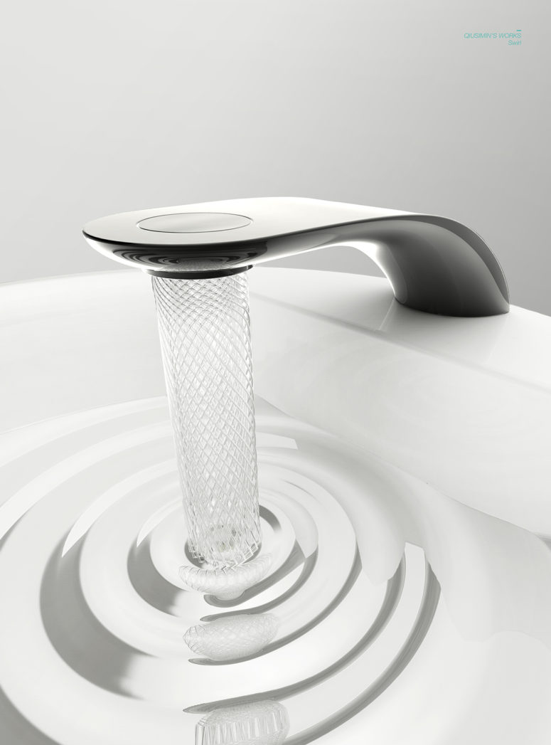 Swirl faucet by Simin Qiu (via design-milk.com)