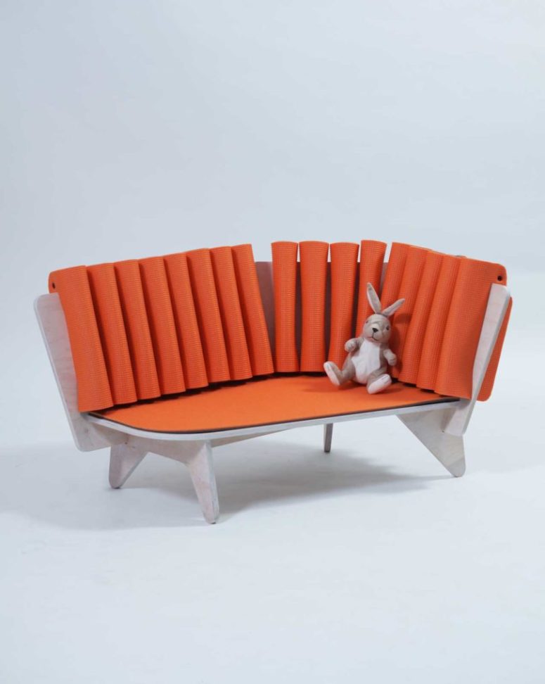 Get such a piece for your kids' space or playroom, and I bet you'd love to sit on it, too