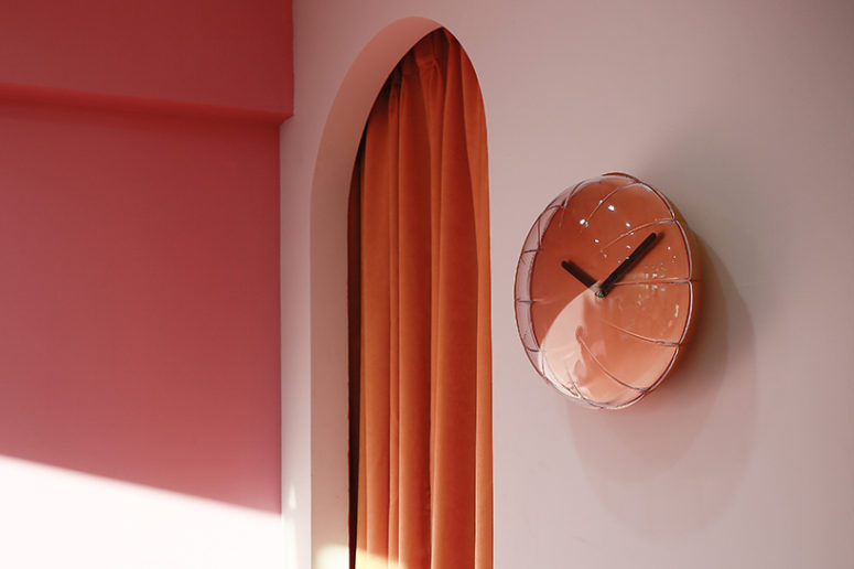 The clock can add a fun touch to any space, from a living room to a kids' space
