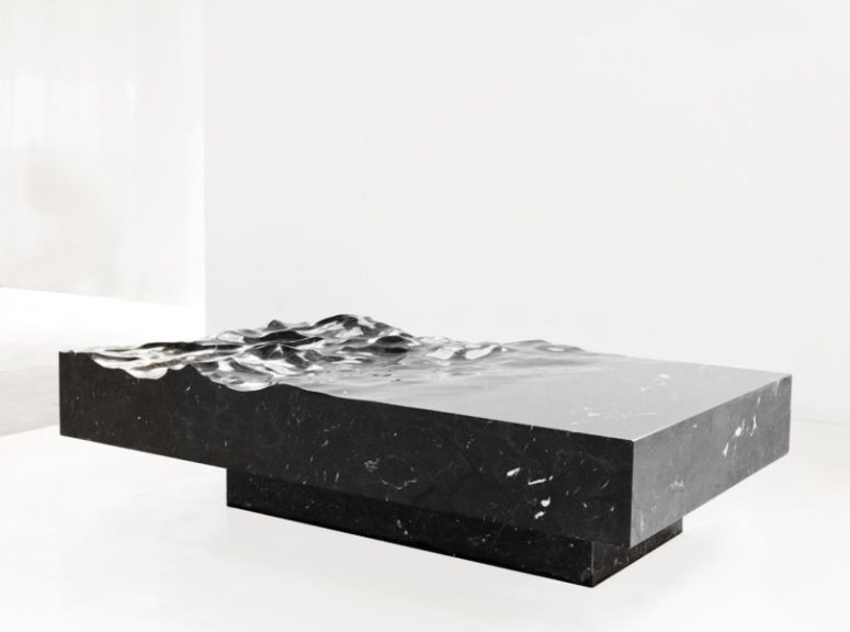 This is a larger version that may be used as a dining table for those who want something unique