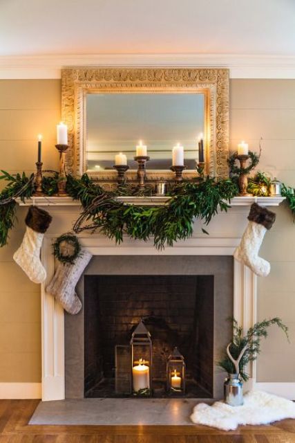 25 fresh ways to style your mantel for christmas digsdigs when can you put christmas lights up