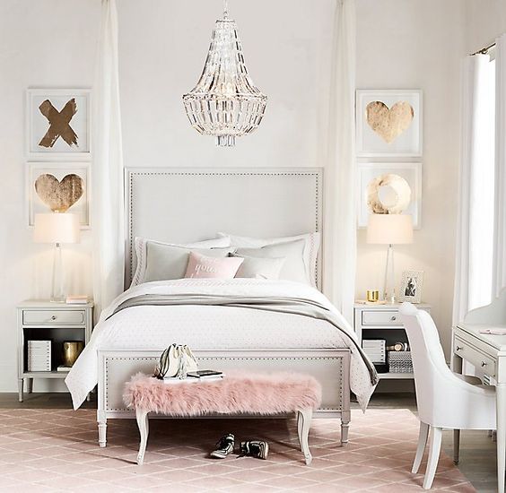 Featured image of post Rose Gold Light Grey Bedroom - Room darkening curtains prevent most light from entering and provide privacy both day and night by blocking the view into the room from outside.