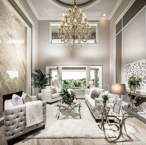 25 Swoon-Worthy Glam Living Room Decor Ideas - DigsDigs