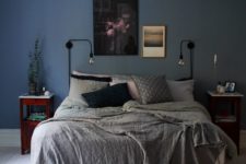 19 simple black wall sconces with bulbs are great for different bedroom styles including eclectic