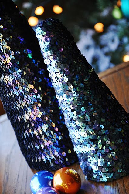 sequin christmas tie