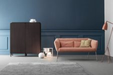 01 This dark sideboard is a part of the Frame Sideboard collection and it’s done in the same colors