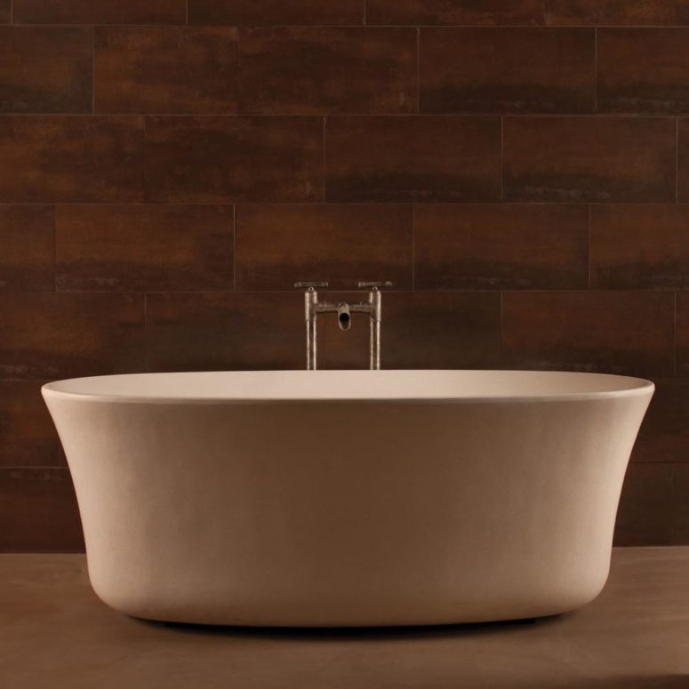 Its soft lines create a soothing effect and an elegant look allows to choose it for various styles of bathrooms
