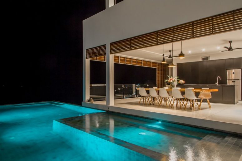 The whole villa is built around it and the sea views to make the house more eye-catchy