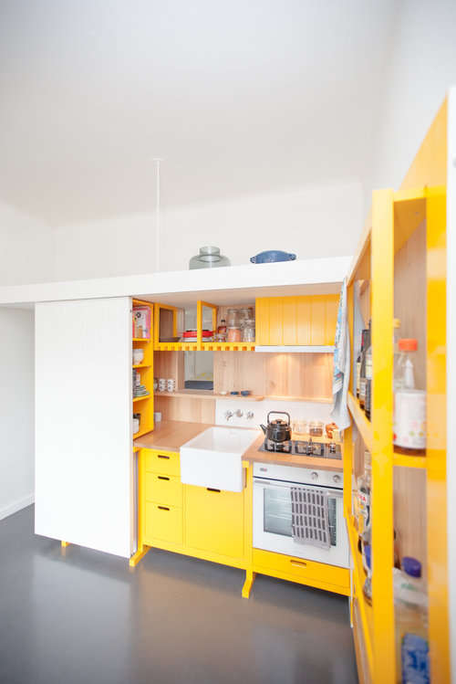 This unit is enough to cook meals here and store everything you need