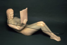 06 Woman in a Batht table is completely carved of wood