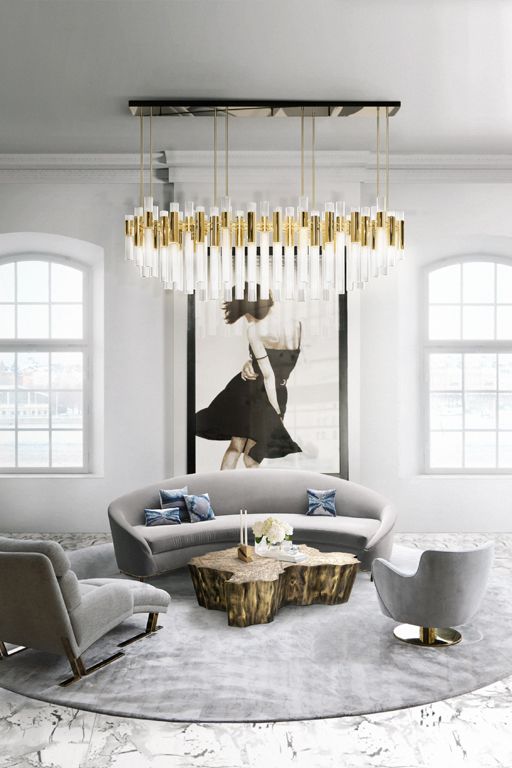 go for a middle-sized sofa, a longer and a chair instead of a large sofa