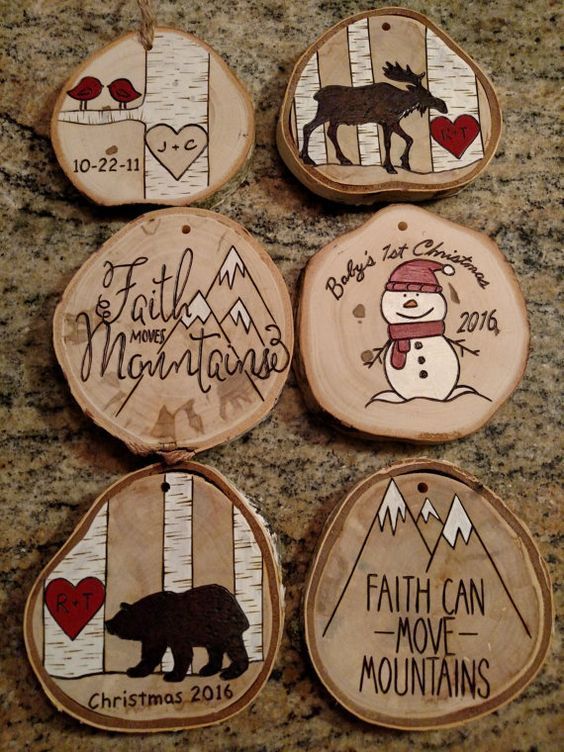 Image result for wood burning ornaments