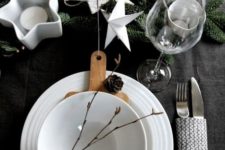 Scandinavian Christmas table setting