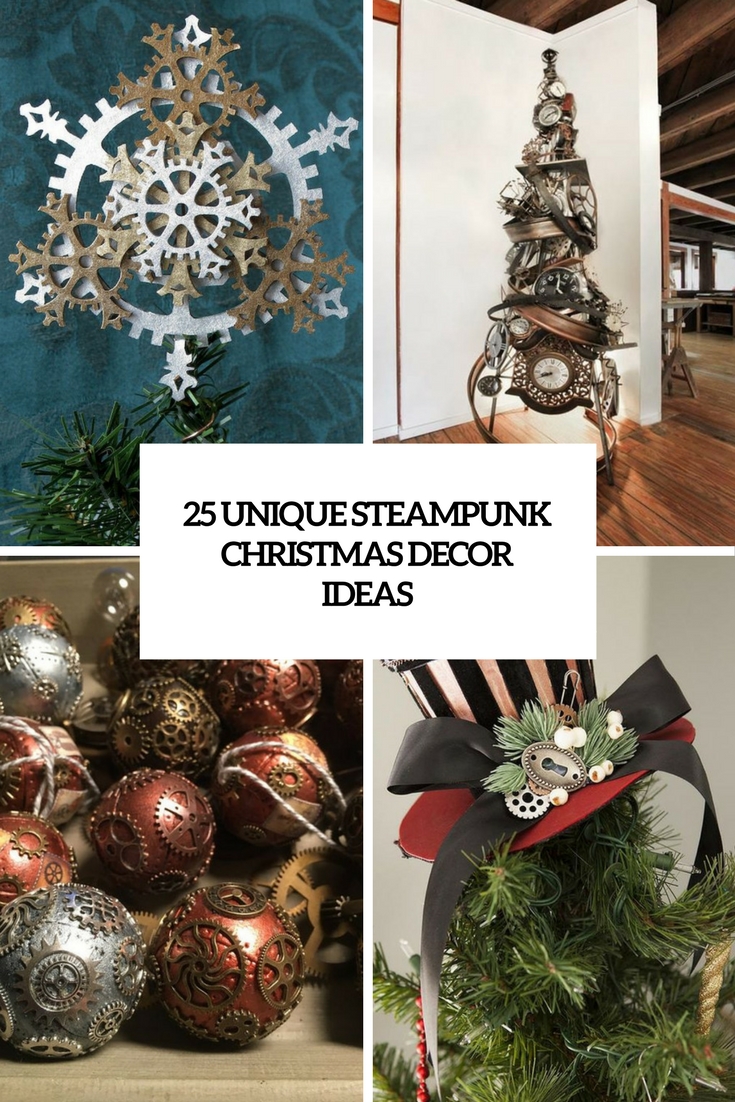 unique steampunk christmas decor ideas cover
