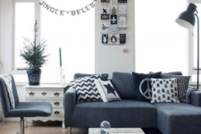 01 This Scandinavian apartment features a restraint color palette and some textural touches