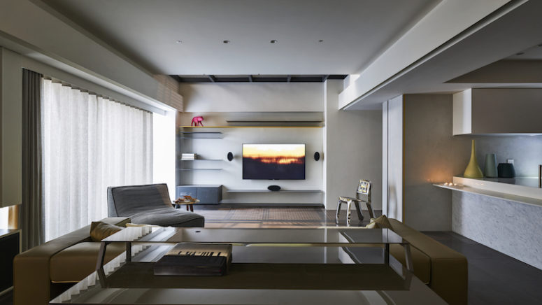 Modern Apartment Inspired By The Owners' Hobbies - DigsDigs