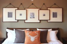 06 a woodland gallery wall with black and white pics for a woodland-inspired space
