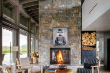 07 There’s a second fireplace with a sittign zone around it to invite guests or just relax by the fire