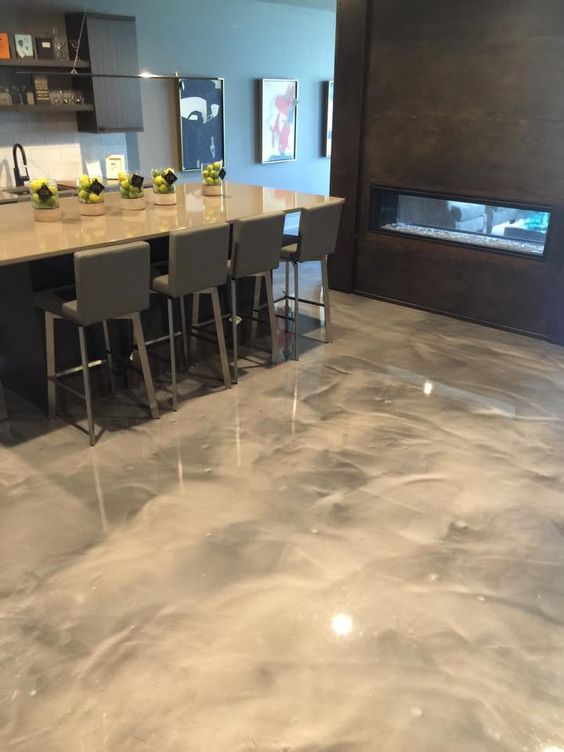 make a statement with epoxy floors - floors can be very eye-catching