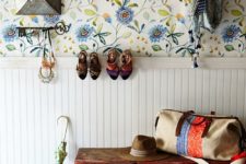 wainscoting used for entryway’s decor
