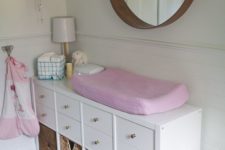 11 IKEA Kallax shelving unit turned into a changing table with lots of storage