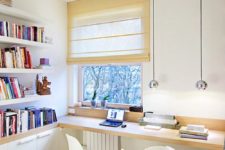 14 a modern windowsill continued to the wall is enough for several people