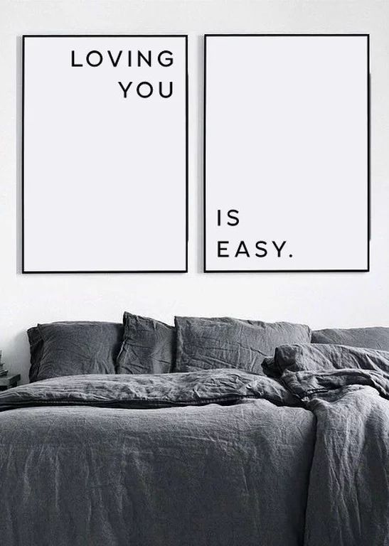 a duo of modern signs can be easily printed out and framed for Valentine's Day