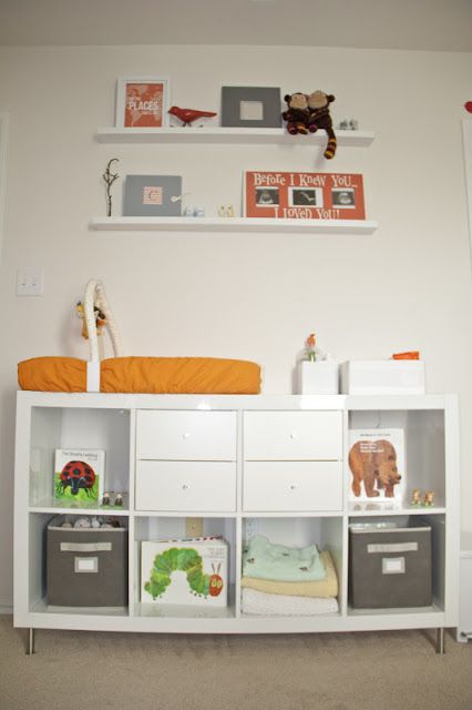 ikea kallax changing table