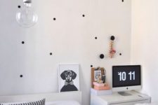 workplace in a bedroom