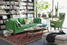 20 refresh your space with a green Stockholm sofa, a bold chair and some potted greenery