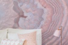 24 pink crystal wall mural is a trendy solution as geodes are among the hottest trends