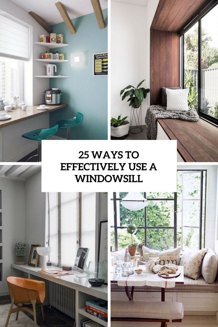 ways to effectively us e windowsill cover