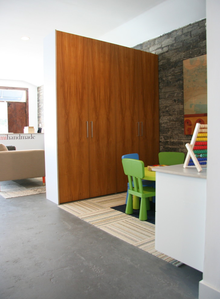 Flat-sawn Teak doors completely change the look of this IKEA's closet. (Semihandmade)