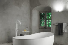 01 Prime bathtub is inspired by bathing antiquity – Roman and Turkish saunas and its shape is inspired by water