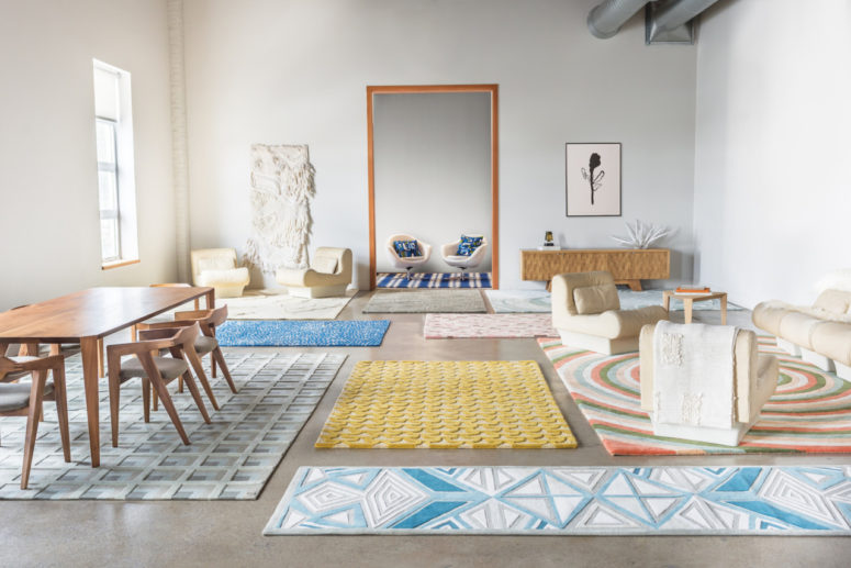 This bold and colorful rug collection represents individuality and various people's characters with patterns and shades