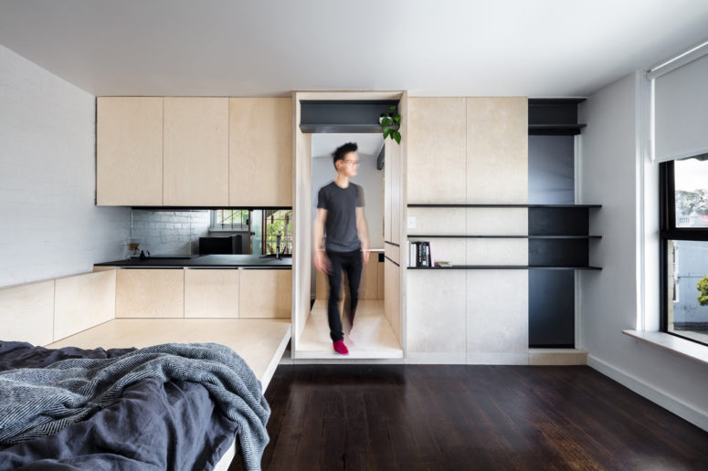 Perfectly Organized Micro Apartment Of 28 Square Meters - DigsDigs