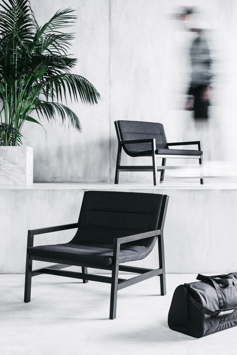 This chair and a bag are also part of the collection