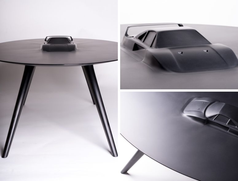 This is F40 table done in matte black