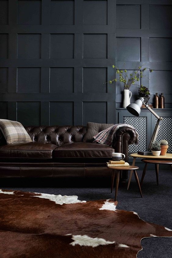 Dark Brown Leather Sectional Living Room Ideas