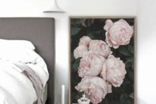 07 a pink roses canvas placed right on the floor will bring lavish spring vibes