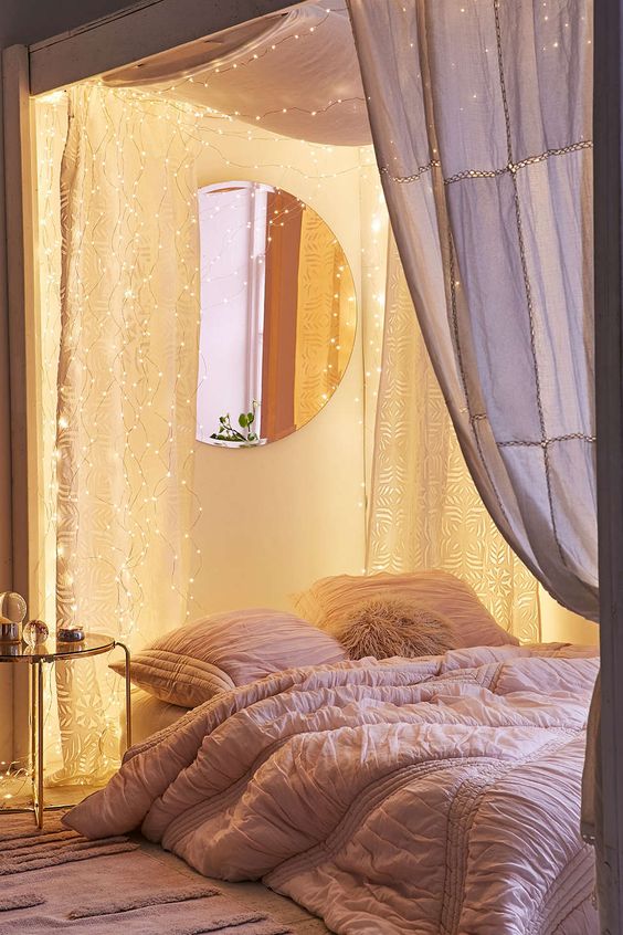 27 Cool String Lights Ideas For Bedrooms DigsDigs 27 Cool String Lights Ideas For Bedrooms DigsDigs